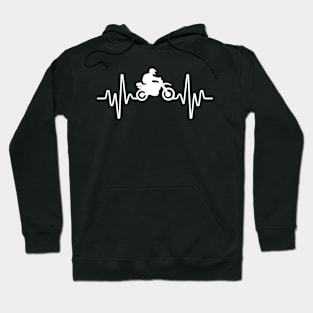 Motorcycle Heartbeat EKG Hoodie